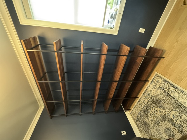 Walnut Storage Shelves