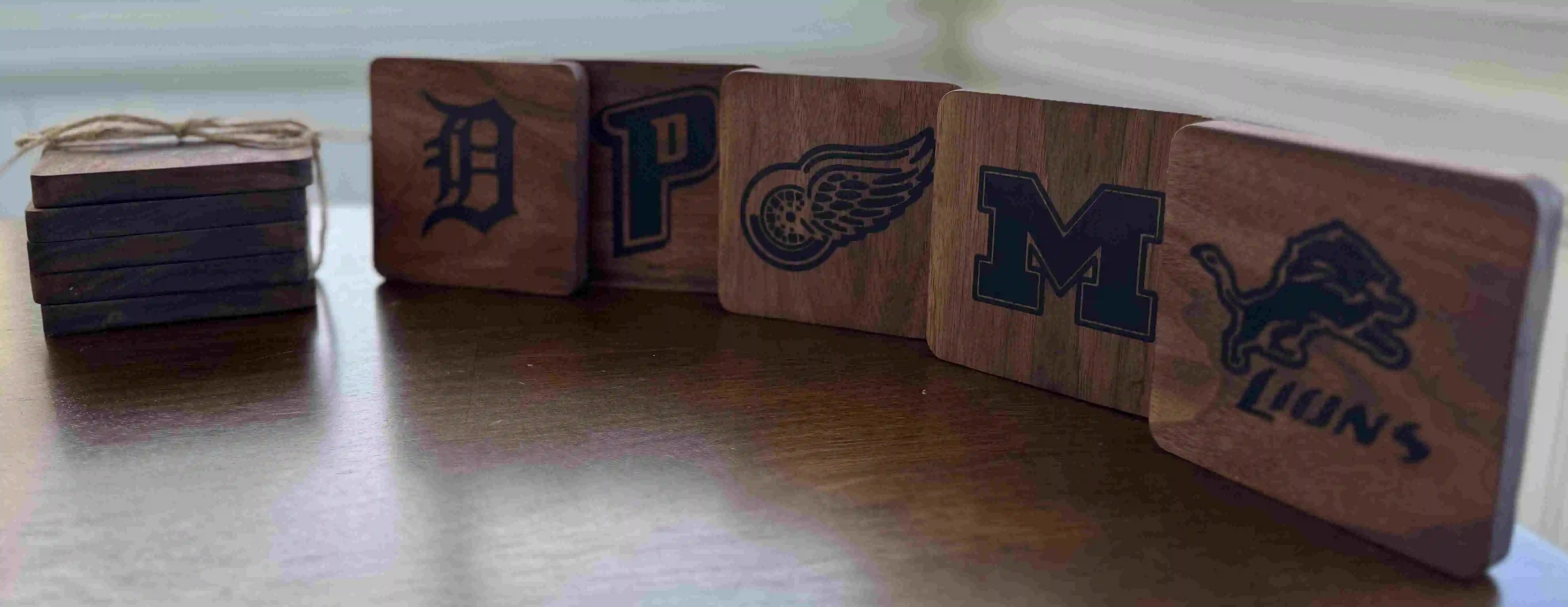 Branded Walnut Coasters